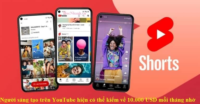 Cách Tạo và kiếm tiền với YouTube Shorts