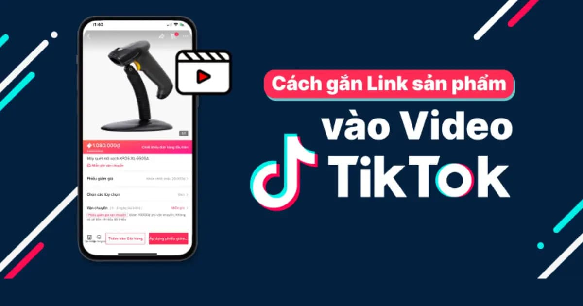 Cách gắn link sản phẩm trên tiktok