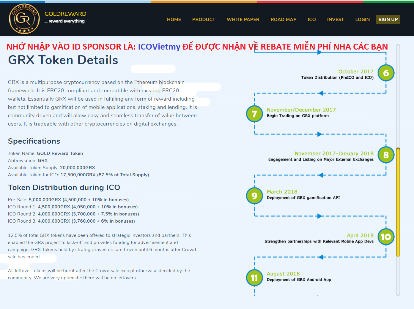 ICOVietmy.com - Gioi thieu Goldreward ICO Road map.png